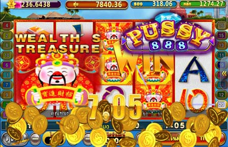 เกมสล็อต Pussy888 Wealth’s Treasure