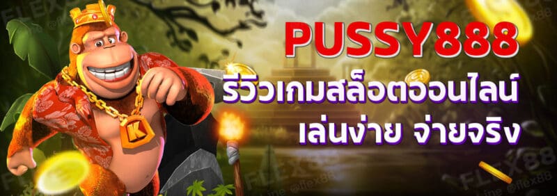 Pussy888 รีวิวเกมสล็อตออนไลน์ เล่นง่ายจ่ายเร็ว สมัครสมาชิกรับโบนัส 120%-01-01
